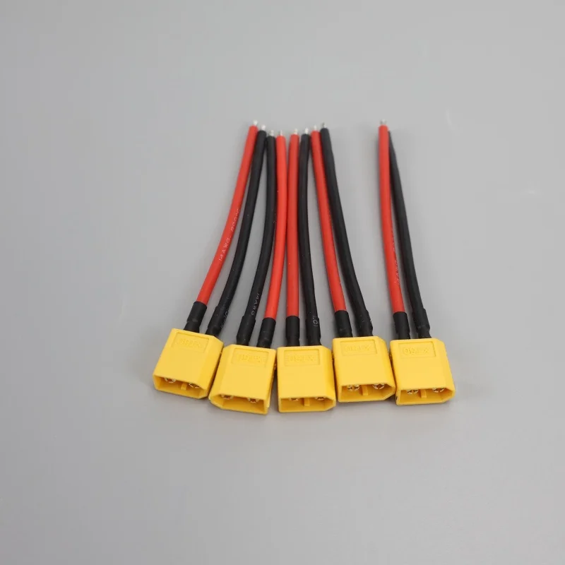 Männlicher und Weiblicher Steckverbinder mit Silikonkabel 14 AWG XT60 Anschlusskabel Doppelverlängerungskabel für RC-Modell Zubehör