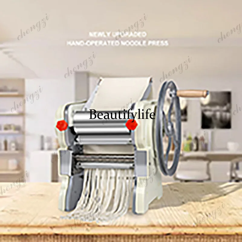 Manual Dough Roller Stainless Stee Noodle Dumpling Pasta Maker Dumpling Wonton Dough Rolling Hanger Noodle Maker Making Machine