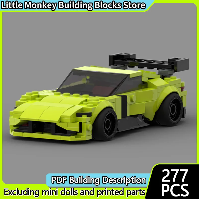 سرعة سباق السيارات نموذج MOC قوالب بناء V12 فانتاج هايبركار وحدات التكنولوجيا الأطفال هدايا العيد تجميع اللعب البدلة #1