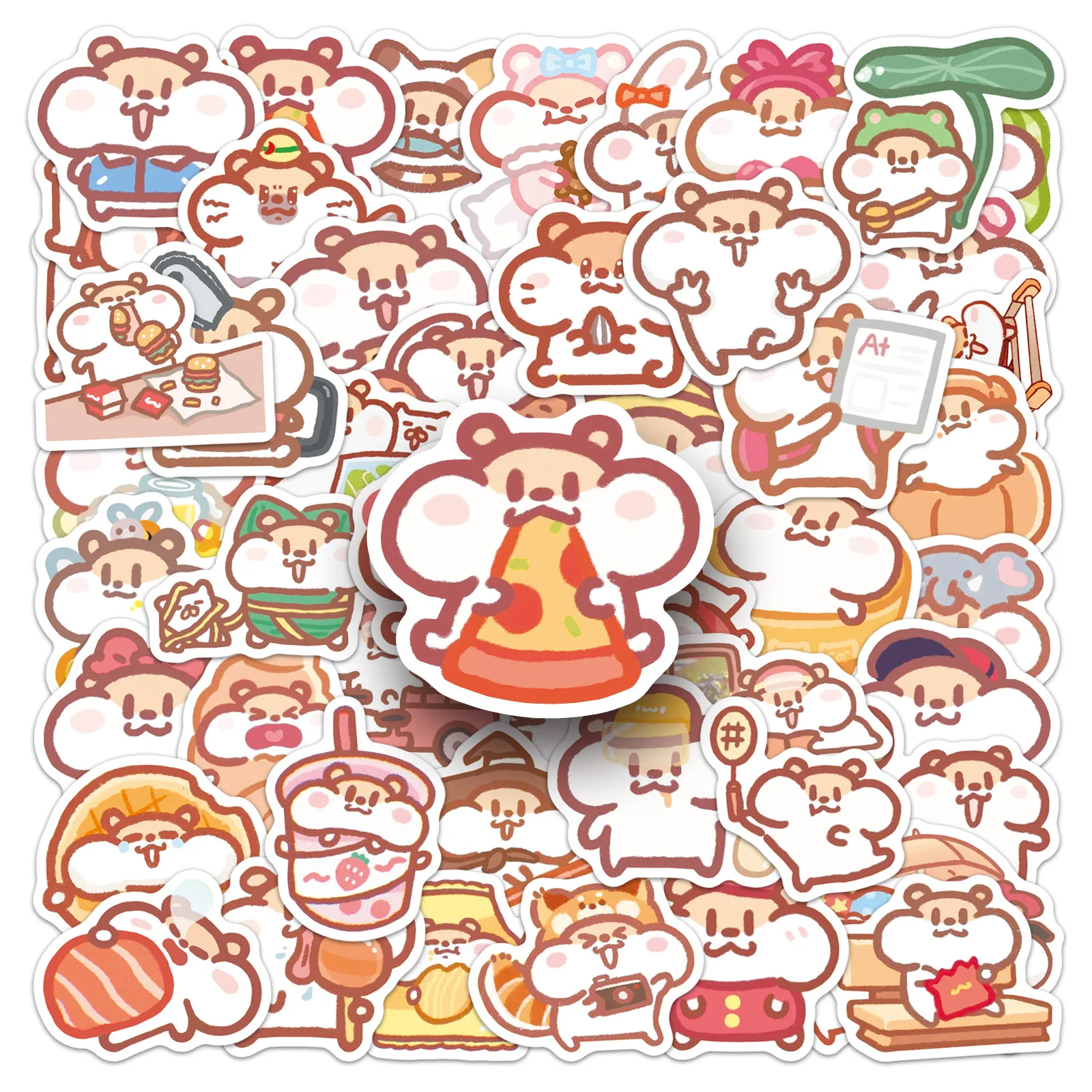 10/50PCS Cartoon Schattige Dieren Muis Sticker DIY Decoratie Mobiele Telefoon Case Notebook Water Cup Graffiti Speelgoed Cadeau stickers