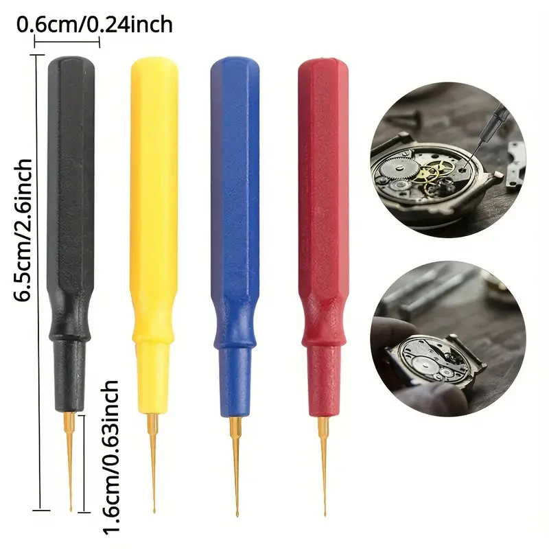 4-in-1 Set  Watch Lubricant Oiler Oil Pin Pen Watch Part Lubricating Applying Repair Maintenance Tool Lubricant Applicator