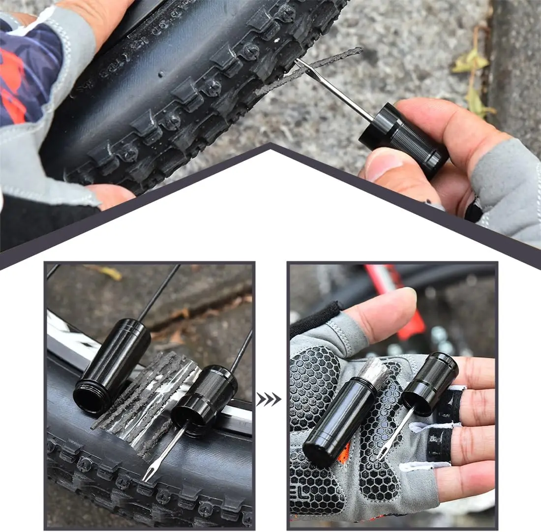 

Rubber Quick Recovery Glue Strip Tyre Tools for Bike 50Pcs Puncture Repair Kit Car Tires Motorcycle Car Tubeless Repair Sealant