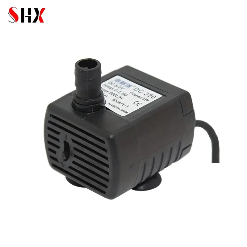 New 3W 500L/H Mini USB Water Electric Pump 5V USB Submersible Pumps Pet Water Dispenser For Pool Fountain Rockery Filter Pump