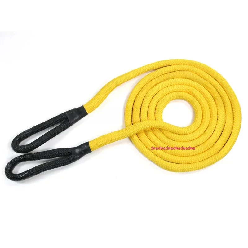 Tow Rope Kinetic Energy Recovery Rope Power Stretch Snatch Strap Vehicle Tow Rope with Protective Sleeve Tote Bag