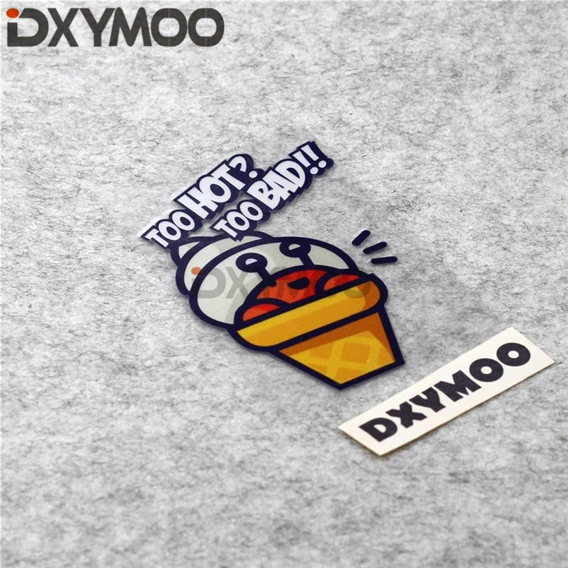

Милые мороженые забавные слишком горячие слишком плохие креативные автомобильные наклейки виниловая наклейка 14x9,5 см