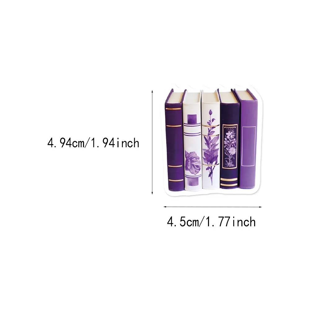 50 Uds. Pegatinas simples y divertidas de estilo Ins púrpura, fundas para teléfono, tazas para ordenador portátil, altavoces, pegatinas impermeables