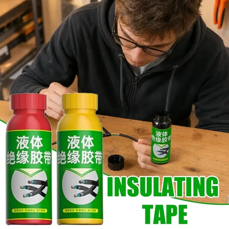 `Waterproof Liquid Electrical Tape Glue Flame Retardant High‑Temp Resistant Insulation Paste for Wire Cable Repair`