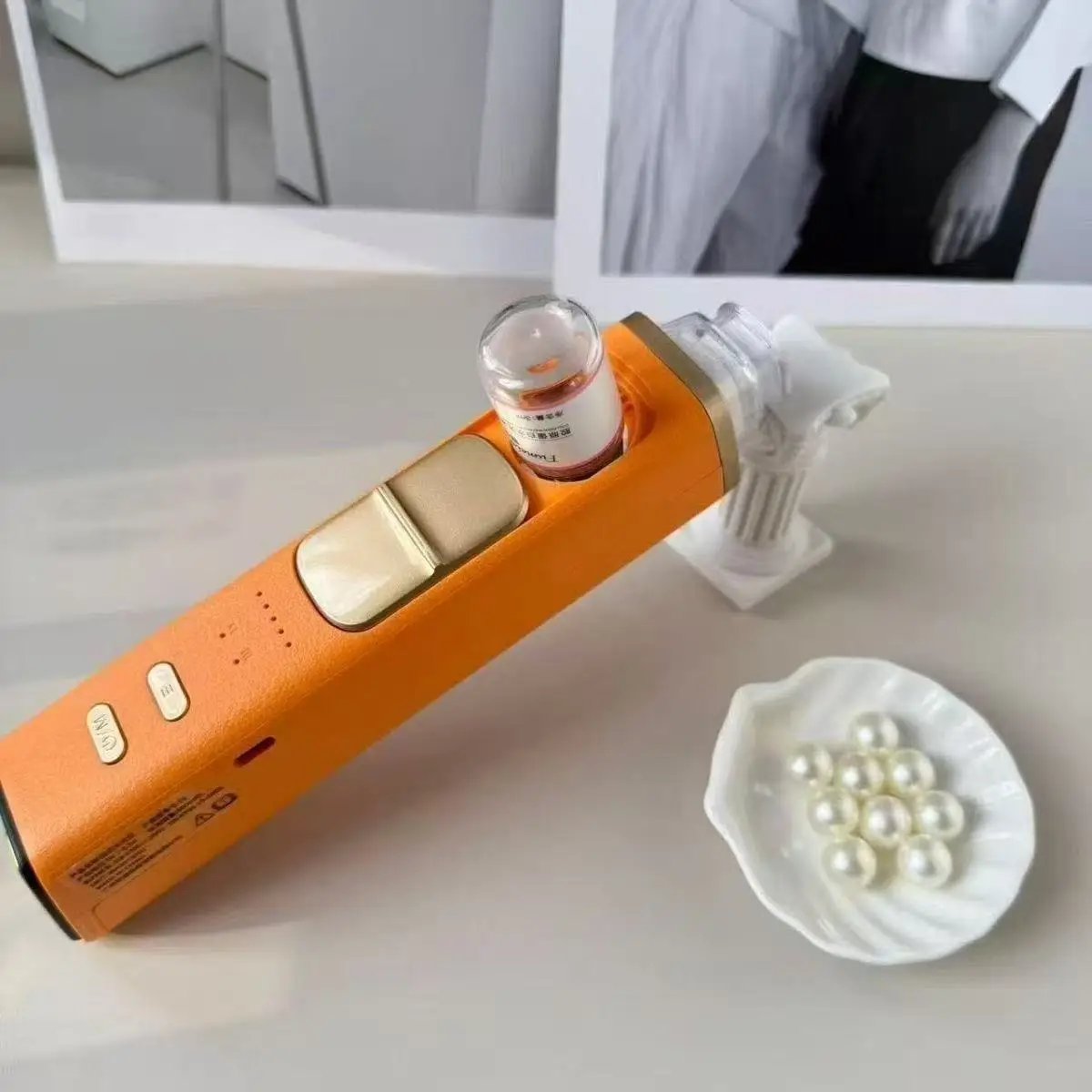Pistolet de mésothérapie professionnel à double tête, dispositif de soin de la peau à pression négative, améliorant l'absorption cutanée, beauté