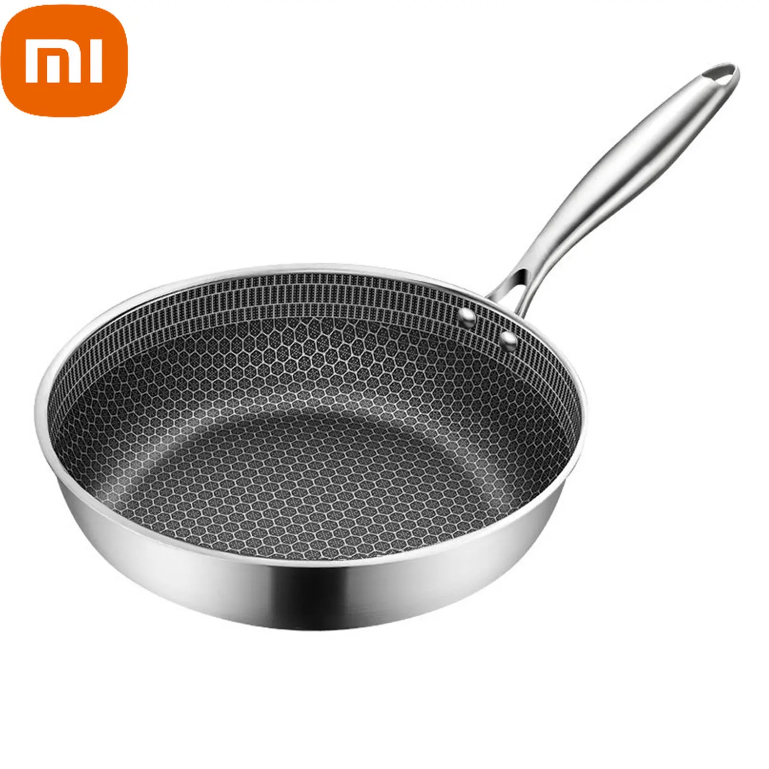 

Xiaomi Schnesland Frying Pans 316 Stainless Steel Skillet Honeycomb Wok Pan Induction Cooker