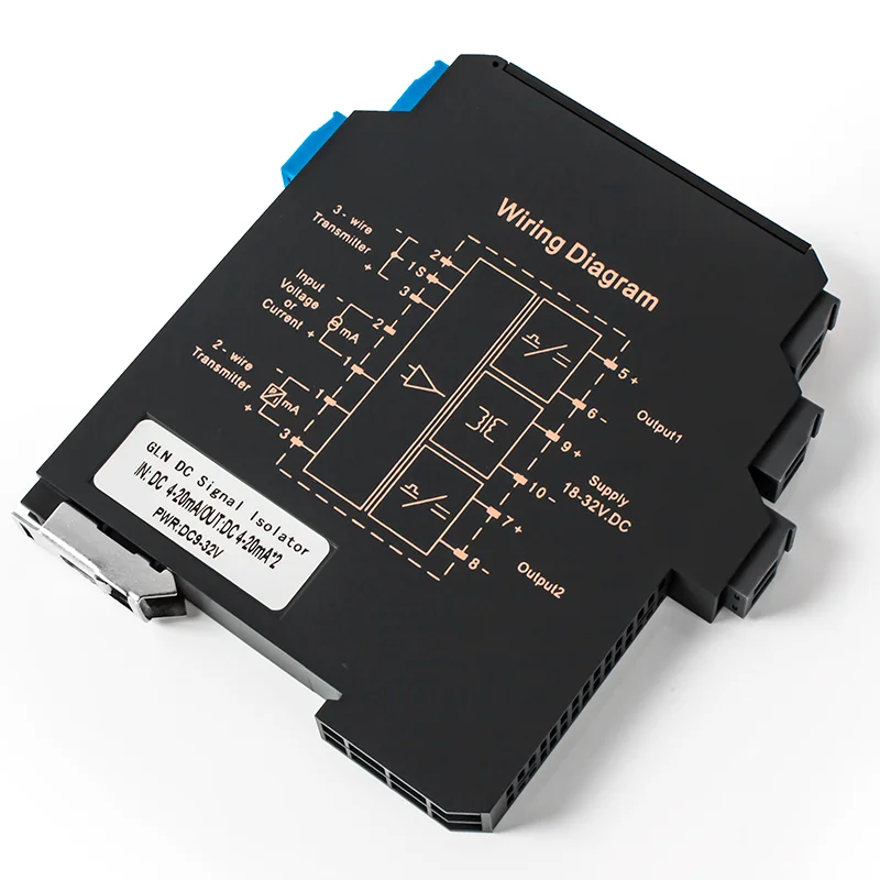 Transmissor de sinal de tensão de corrente dc 4-20ma 0-10ma 0-20ma 0-10v 0-5v 1-5v conversor de sinal analógico 1 em 1 saída isolador de sinal dc