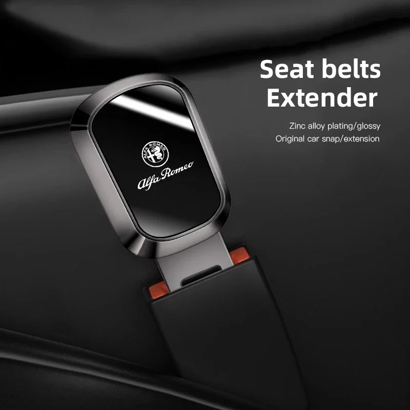 

Car Seat Belt Extender Plug For Alfa Romeo 4C 159 Spider Mito Giulia 156 Mirror Metal Safety Belt Extend Lock Buckle Accessories