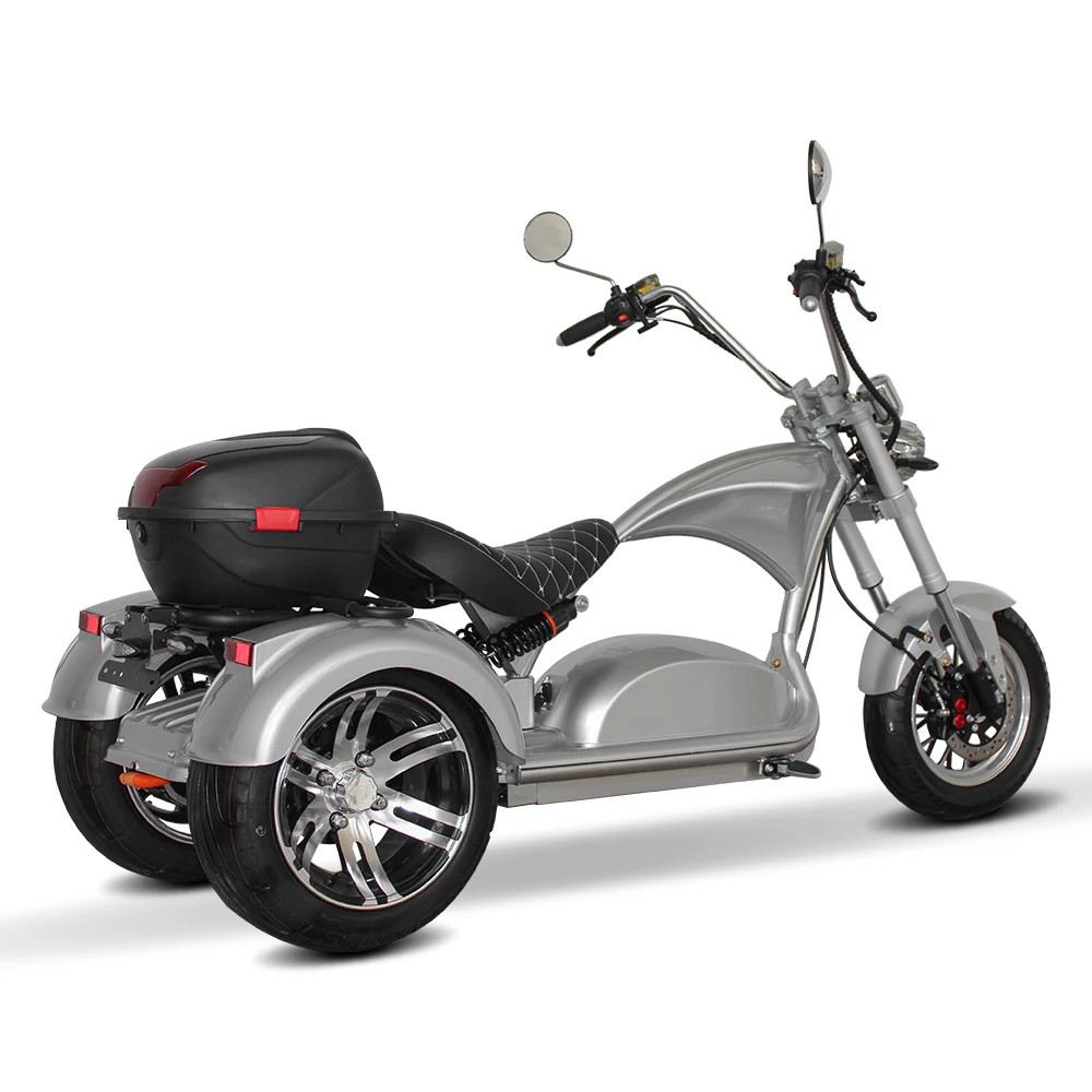 สามล้อ 2000w 60v40ah 3 ล้อไขมันยาง city coco etrike รถสามล้อไฟฟ้าสําหรับผู้ใหญ่