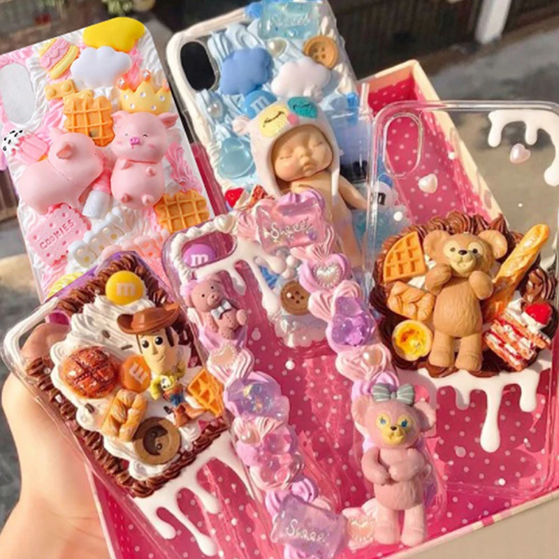 Resin Cream for Phone Case Fake Whipped Clay Glue DIY Craft Soft Clay Decoration Simulation Gel Mobile Shell