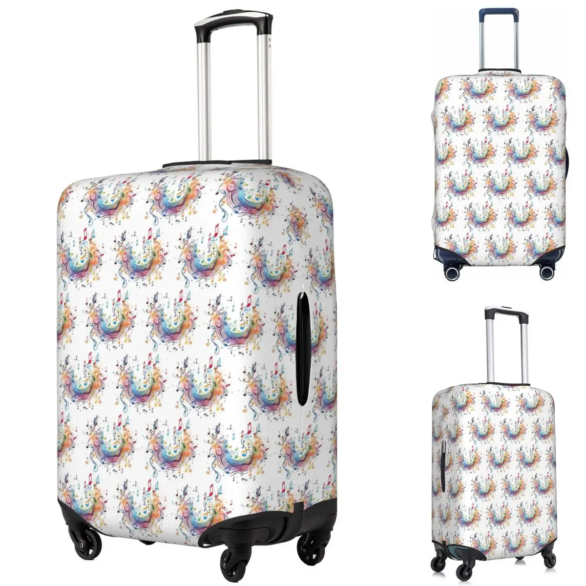 مفاتيح البيانو المجردة مع النوتات الموسيقية غطاء حقيبة حماية مرونة السفر الأمتعة حامي يغطي لمدة 18-32 بوصة