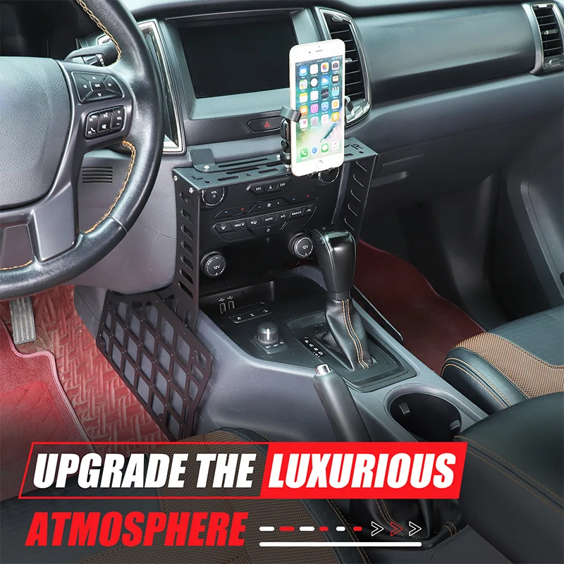 

for Ford Ranger 2015-2022 Interior Accessories Car Shift Expansion Platform Phone Holder Gear Shift Phone Holder Tray