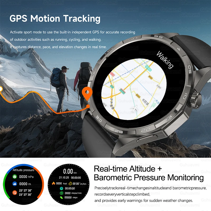 2025 nouvelle montre 6 Pro montre intelligente hommes GPS trajectoire fréquence cardiaque Bluetooth appel 1.50 ''AMOLED écran IP68 étanche SmartWatches