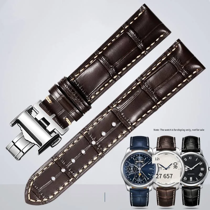 

Watch strap Male leather bracelet female adaptor Longines famous maker Comcas David magnificent Moon phase forerunner wristband