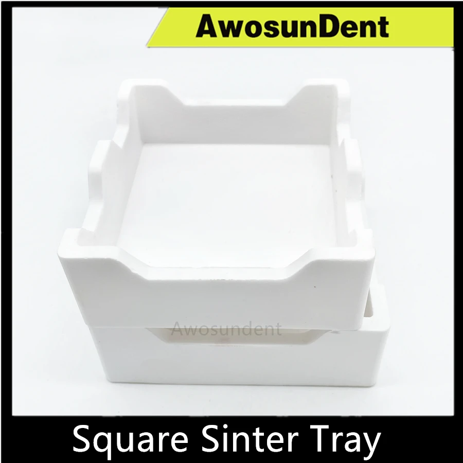 Square 100*100*32mm 100*100*15mm High Temperature Crucible Zirconia Sintering Tray Cad Cam Ceramic Sinter Plate and Cover