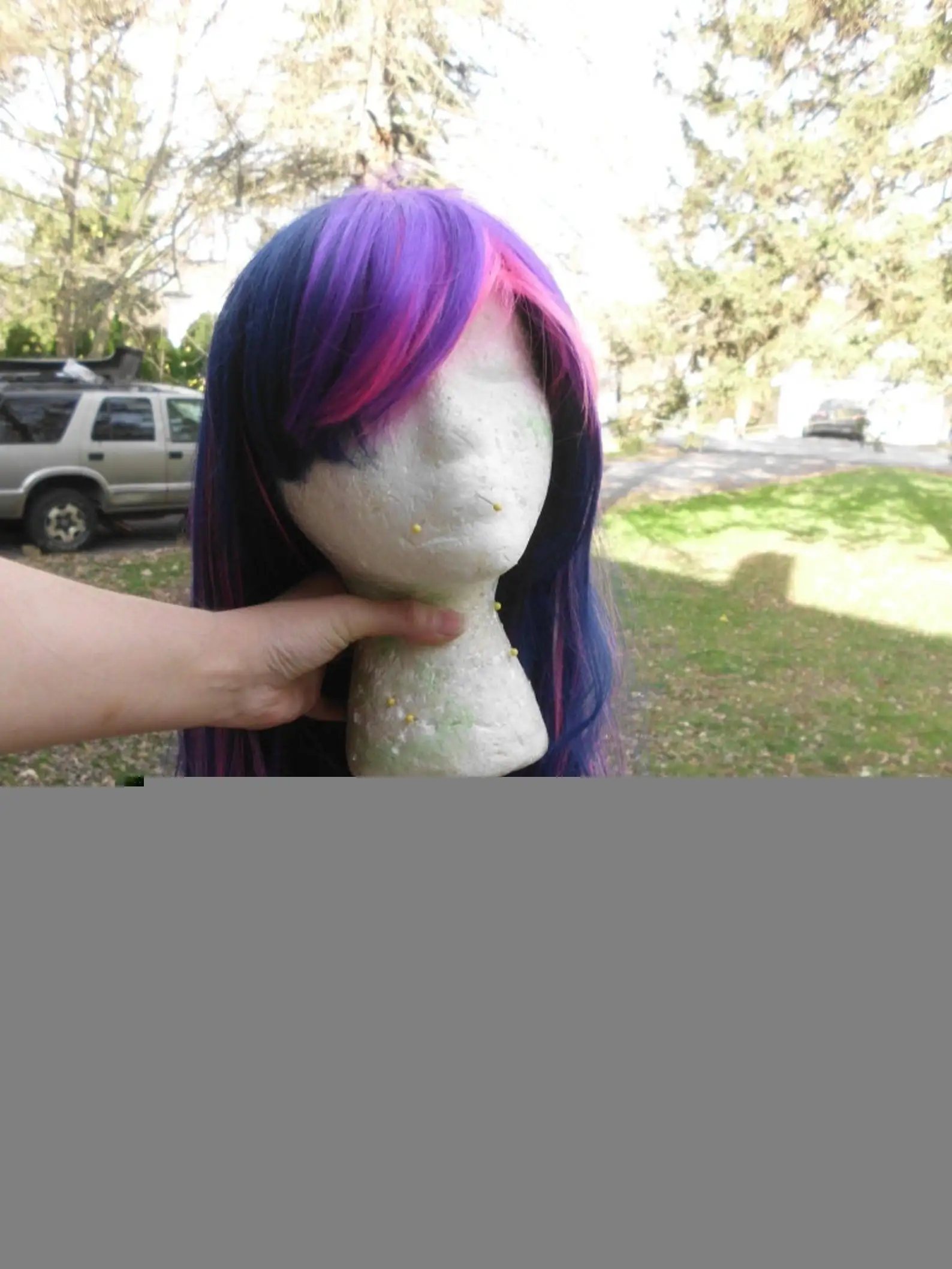Twilight Sparkle Perücke Lila & Rosa MLP Cosplay Kostüm Synthetische Hochtemperaturfaser Party-Perücken – Detail 4