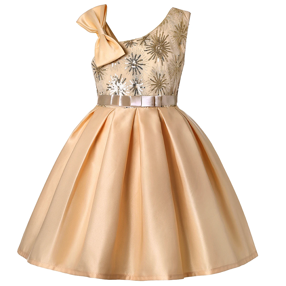 Grenzüberschreitendes Neues 2025 Europäisches und Amerikanisches High-End Kinderkleid CuHK Kinder-Partykleid Mädchen Paillettenkleid – Detail 7