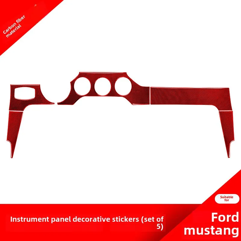 

Suitable for Ford Wild HorseMustang Dashboard Panel Carbon Fiber Decorative Sticker Interior Modification Accessories