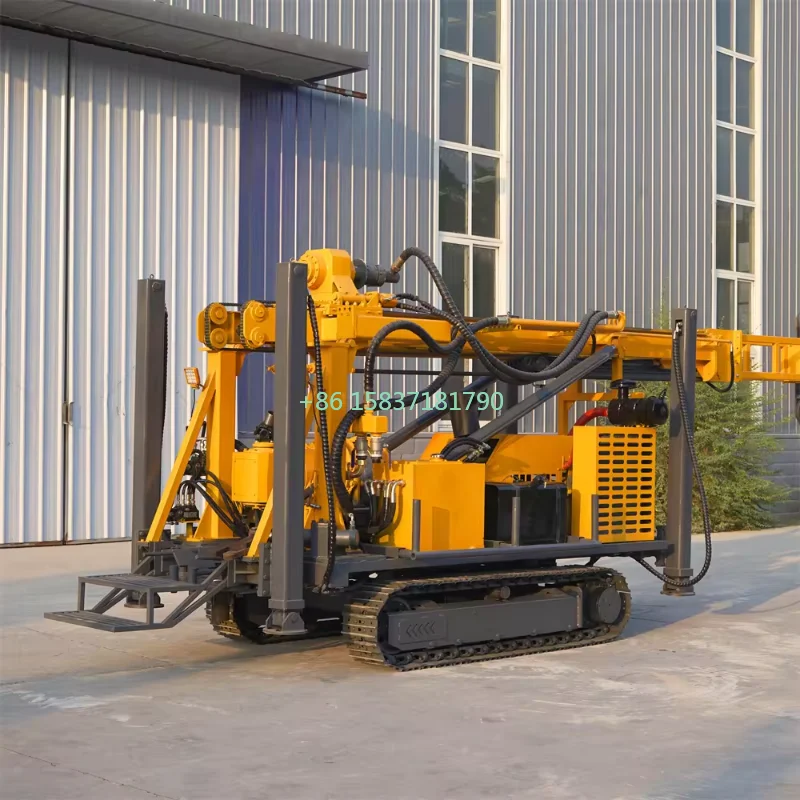 Factory Price Hydraulic Portable Crawler Drilling Rig Machine 180m Fully Hydraulic Pneumatic Sampling Core Drilling Rig for US