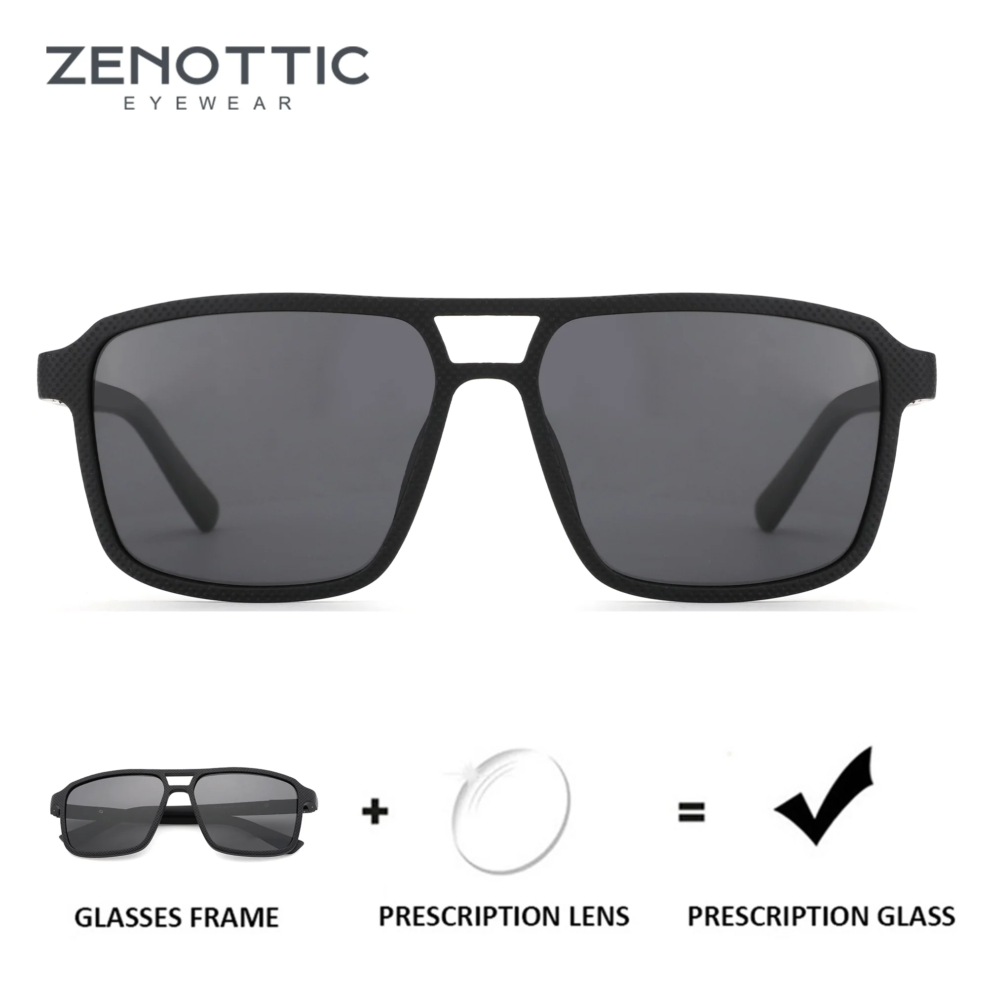 

ZENOTTIC (размер L) трендовые поляризационные солнцезащитные очки Aviator TR90 UV400 по рецепту для мужчин, трендовые прогрессивные оптические солнцезащитные очки