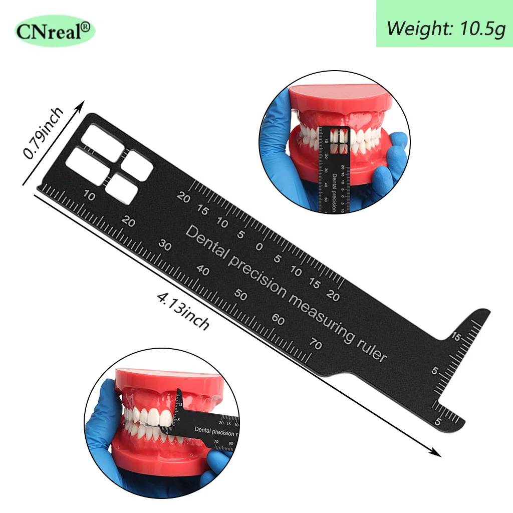 Dental Measuring Ruler Precision For Tooth Gap Gauge Scale Professional Endodontic Medical Tool Dentist Aluminum Instruments 1Pc