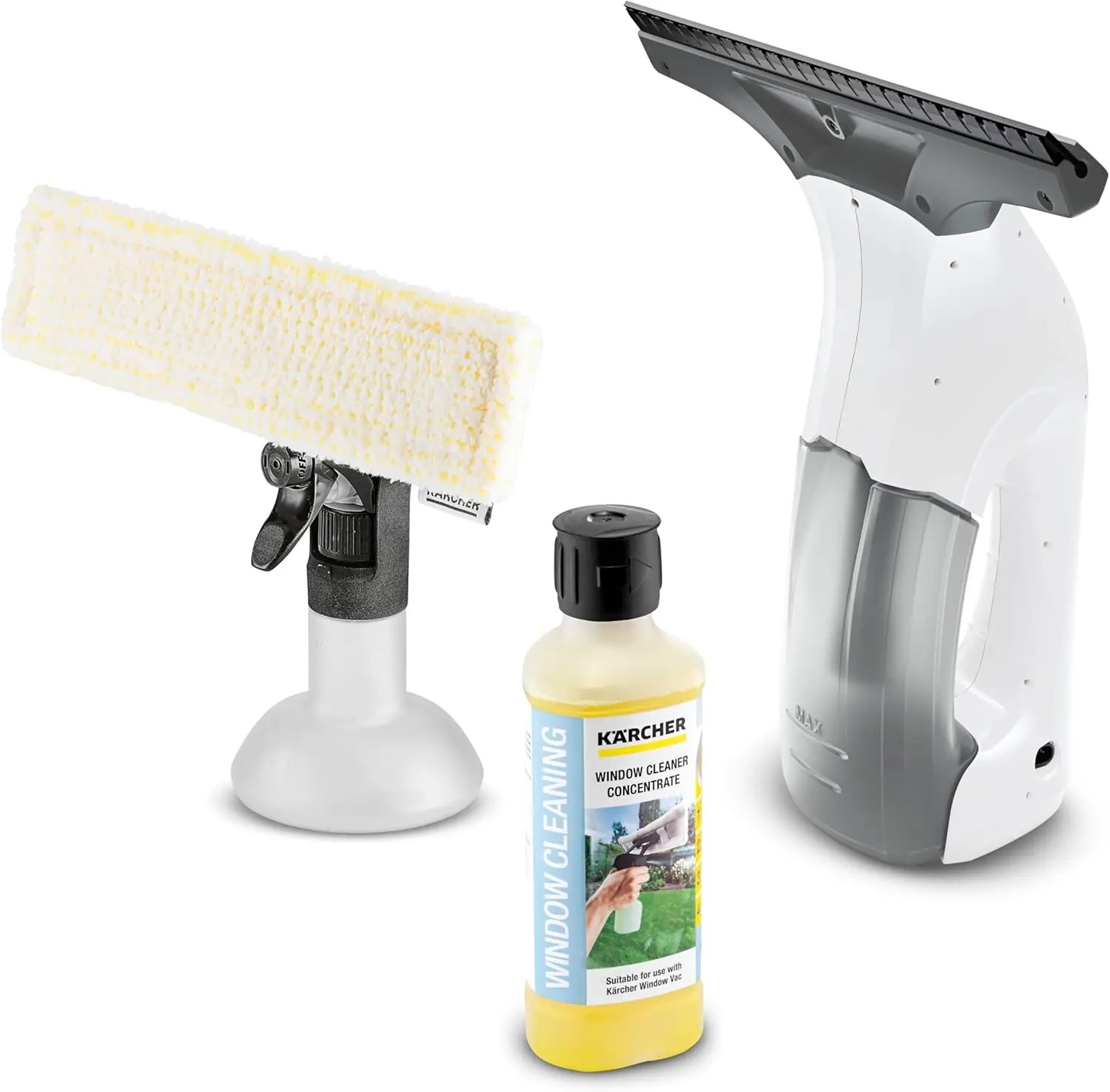 New WV1 Plus - 2-in-1 Electric Window Vacuum Squeegee - Cleans Showers, Mirrors, Glass, and Countertops - 10 in. Squeegee Blade