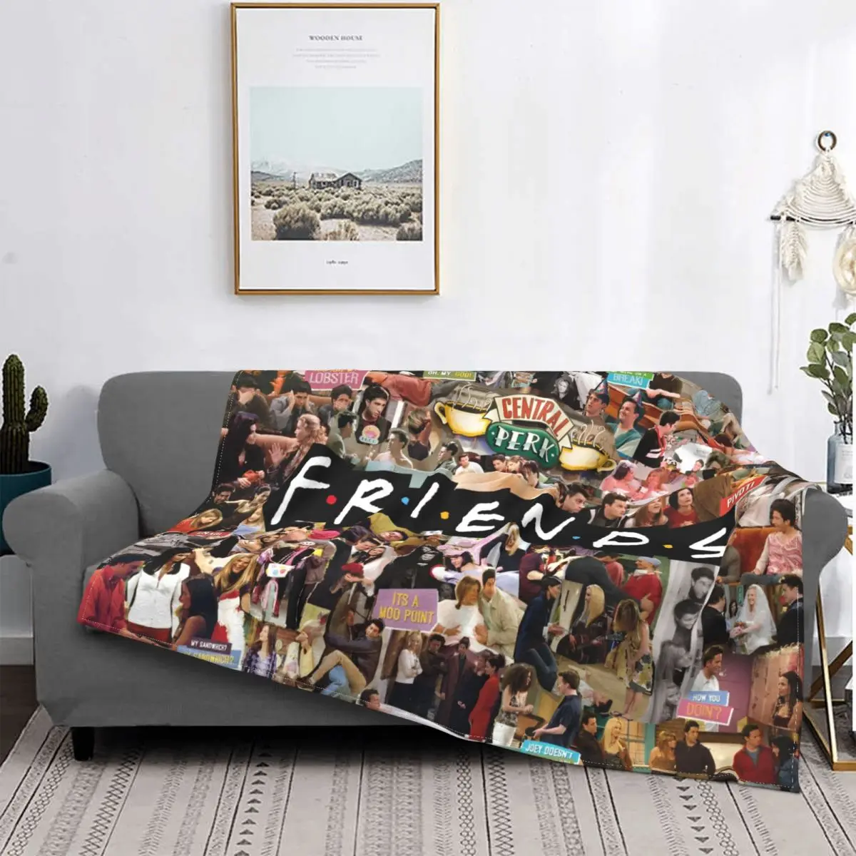 Friends The TV Series Blankets American tv Show Rachel Flannel Awesome Soft Throw Blanket for Home Restaurant Summer