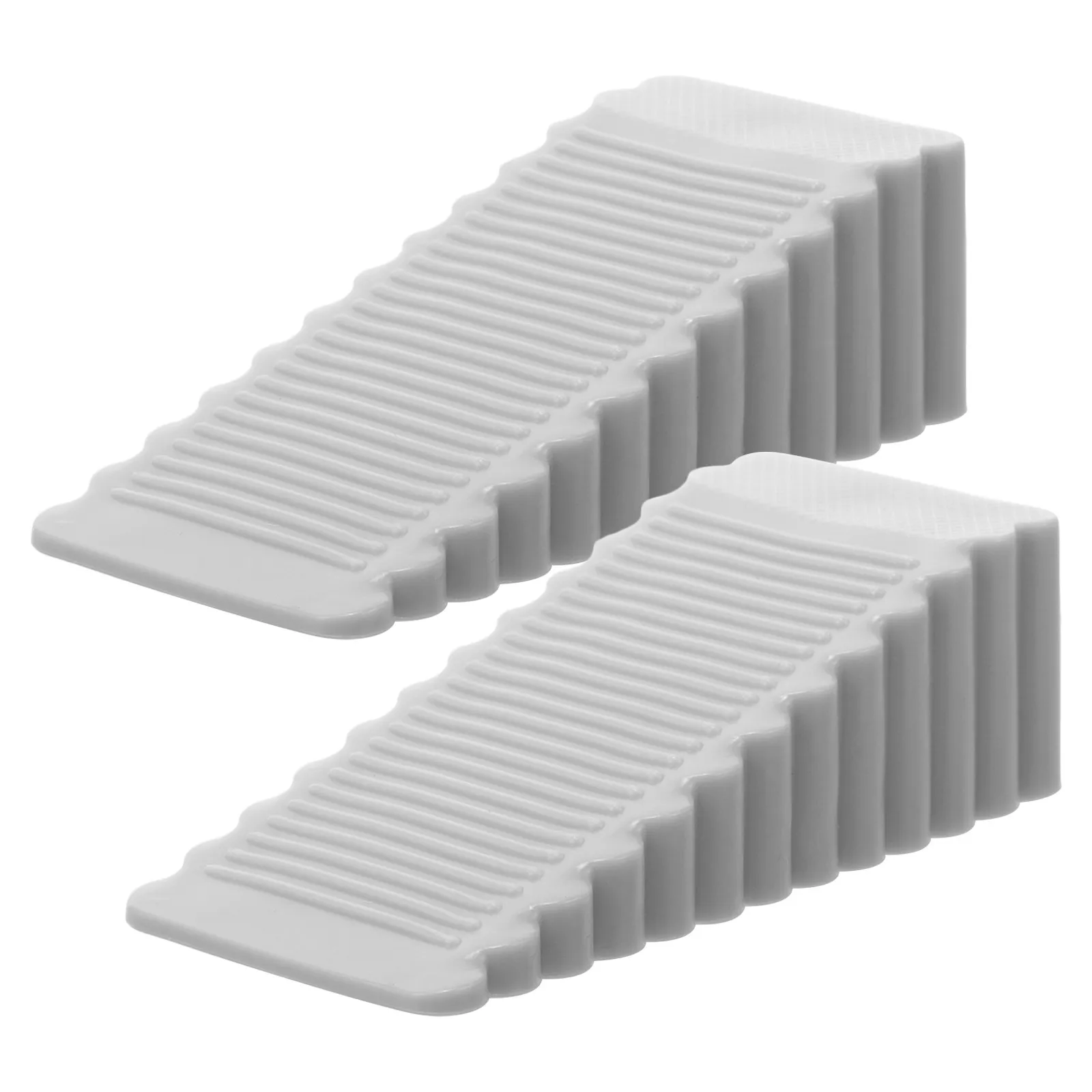 2Pcs Silicone Door Stopper Triangle Wedge Multi-Functional Door Stop for Bedroom Living Room Windproof Silent Collision