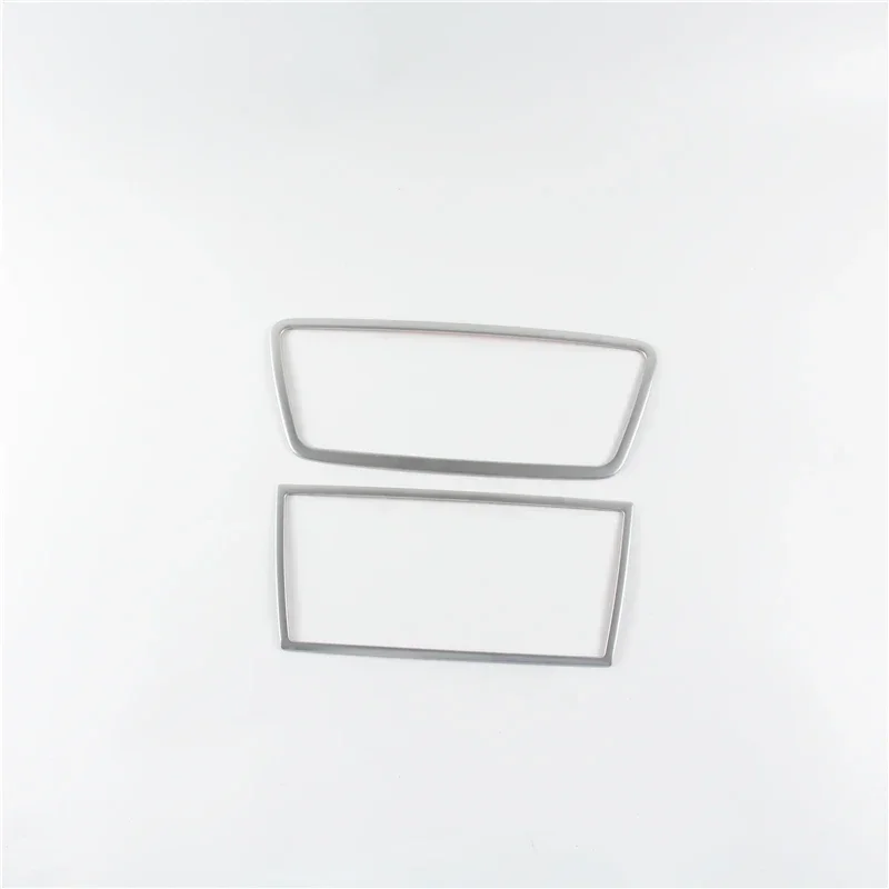Stainless Steel Center Console Air Conditioner CD Frame Decoration Cover Trim For Audi Q3 2012-2016 Car Styling Interior