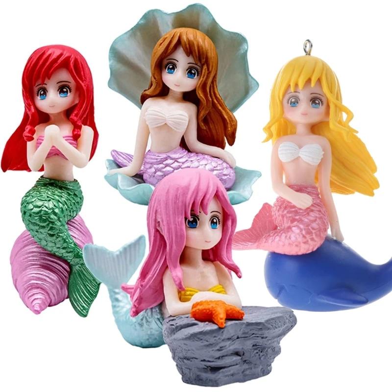 Aquariums Decors Floating Mermaids Betta Accessory for Small Large Fish Tanks