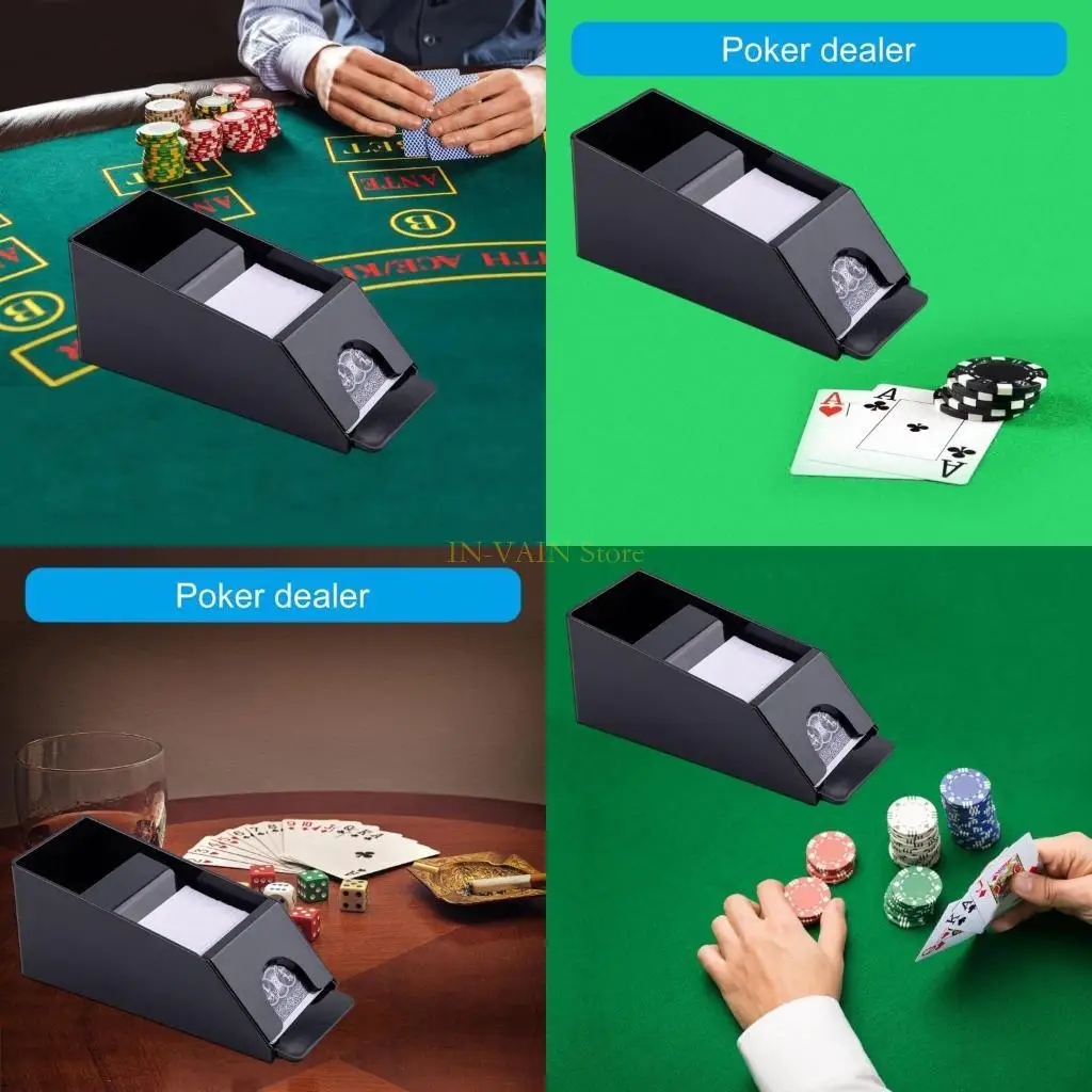

M5TC 4/6 Deck Plastic Playing Card для обуви для обуви Shuffler Table Gaming Pokers Дилер для работы с палубами
