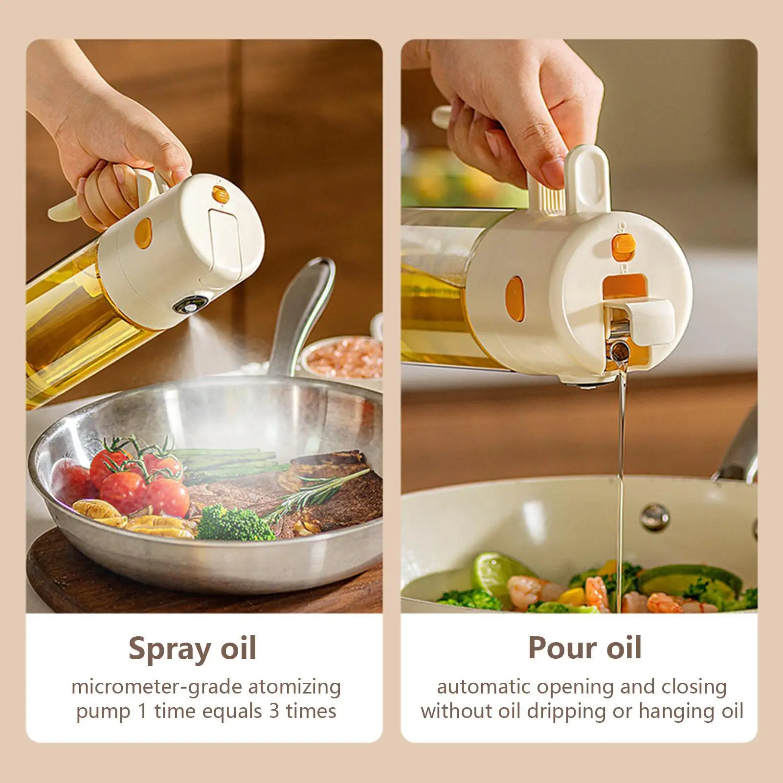 

Распылитель масла, 550 мл, многоразовый контейнер, наливной кухонный распылитель масла для уксуса, салата, соуса, выпечки, кухонные гаджеты, фритюрница