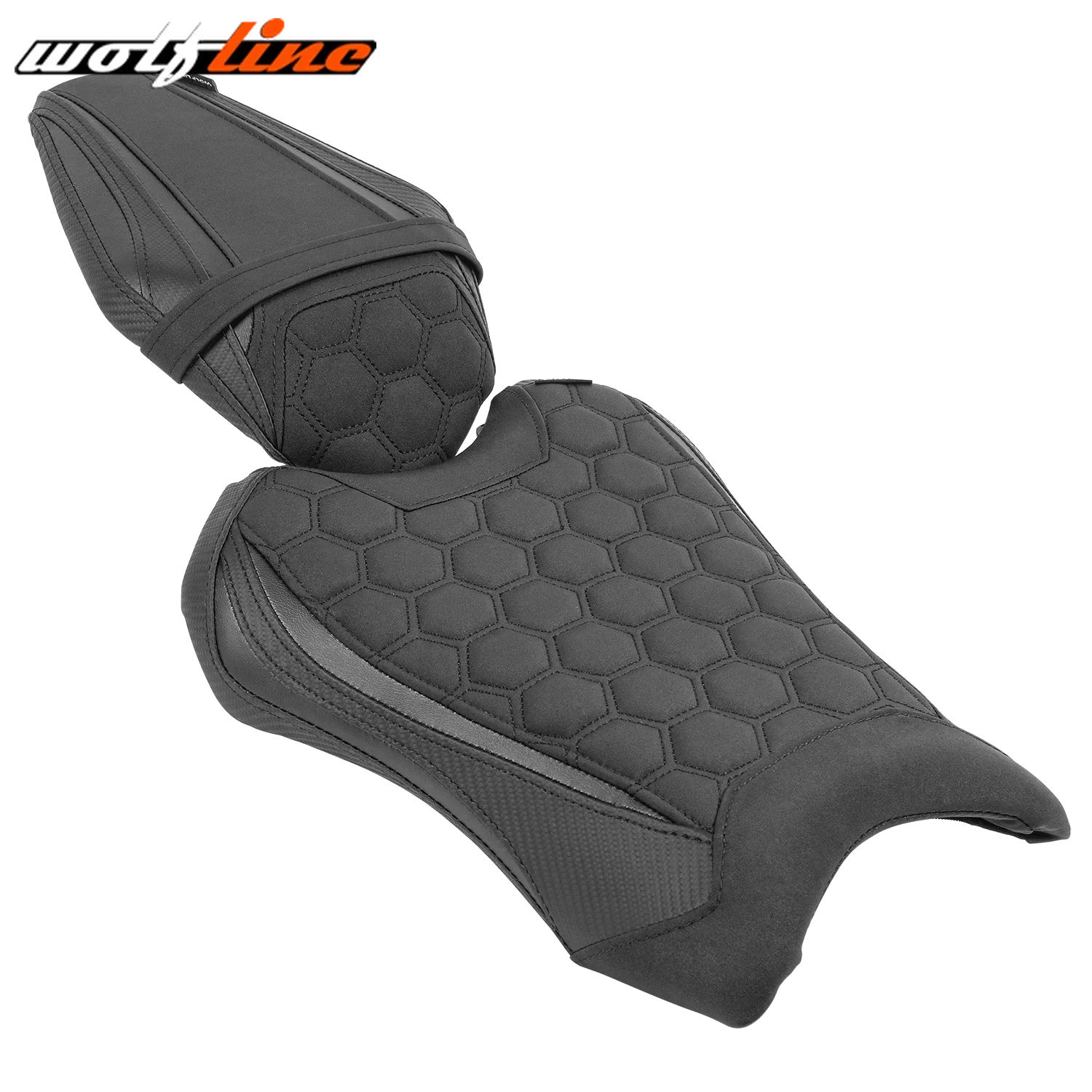 WOLFLINE Voor Achter Seat Pad Passagier Kussen voor Kawasaki ZX-10R/10RR 2021-2025 2022 2023 2024