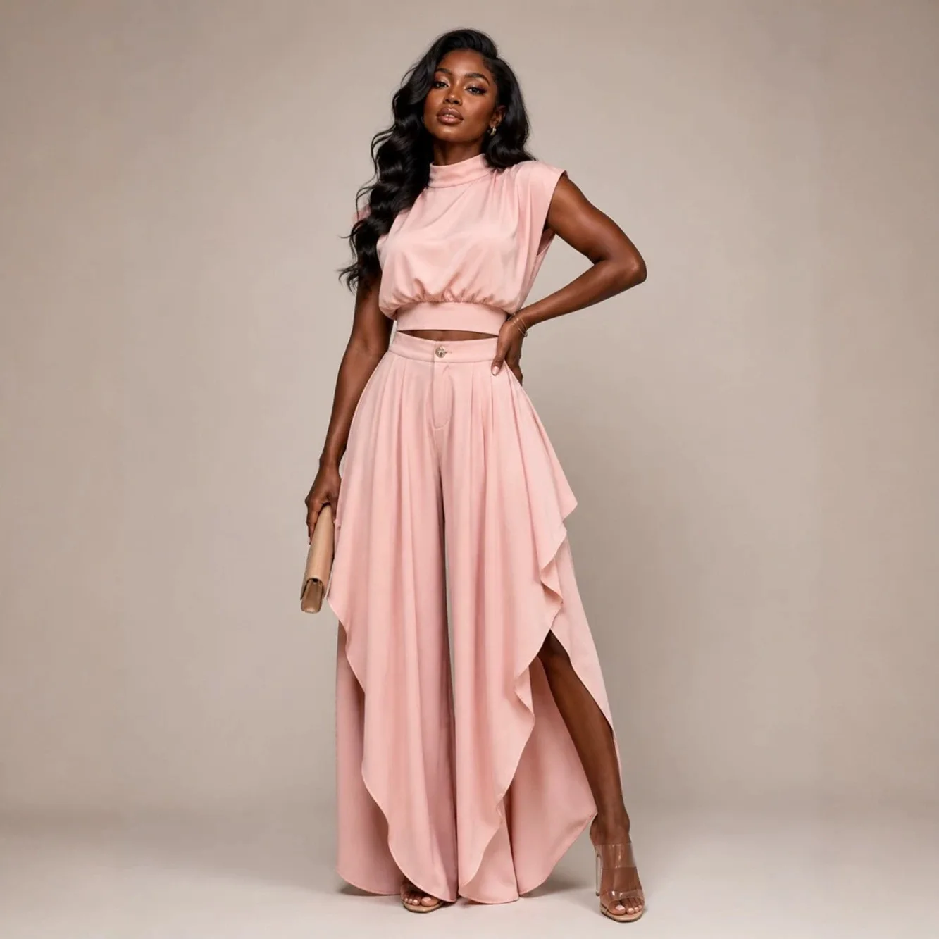 2 Piece Women Sets New Summer Autumn Matching Sets Two Pieces Sets Short Sleeve Tops and Pants Suits Outfits Africa Clothing