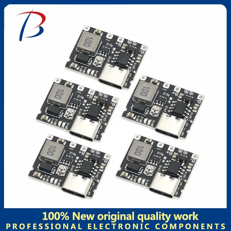 Li-ion 18650 3.7V 4.2V charger board Buck step up USB Type-C 2A lithium battery fast charge module