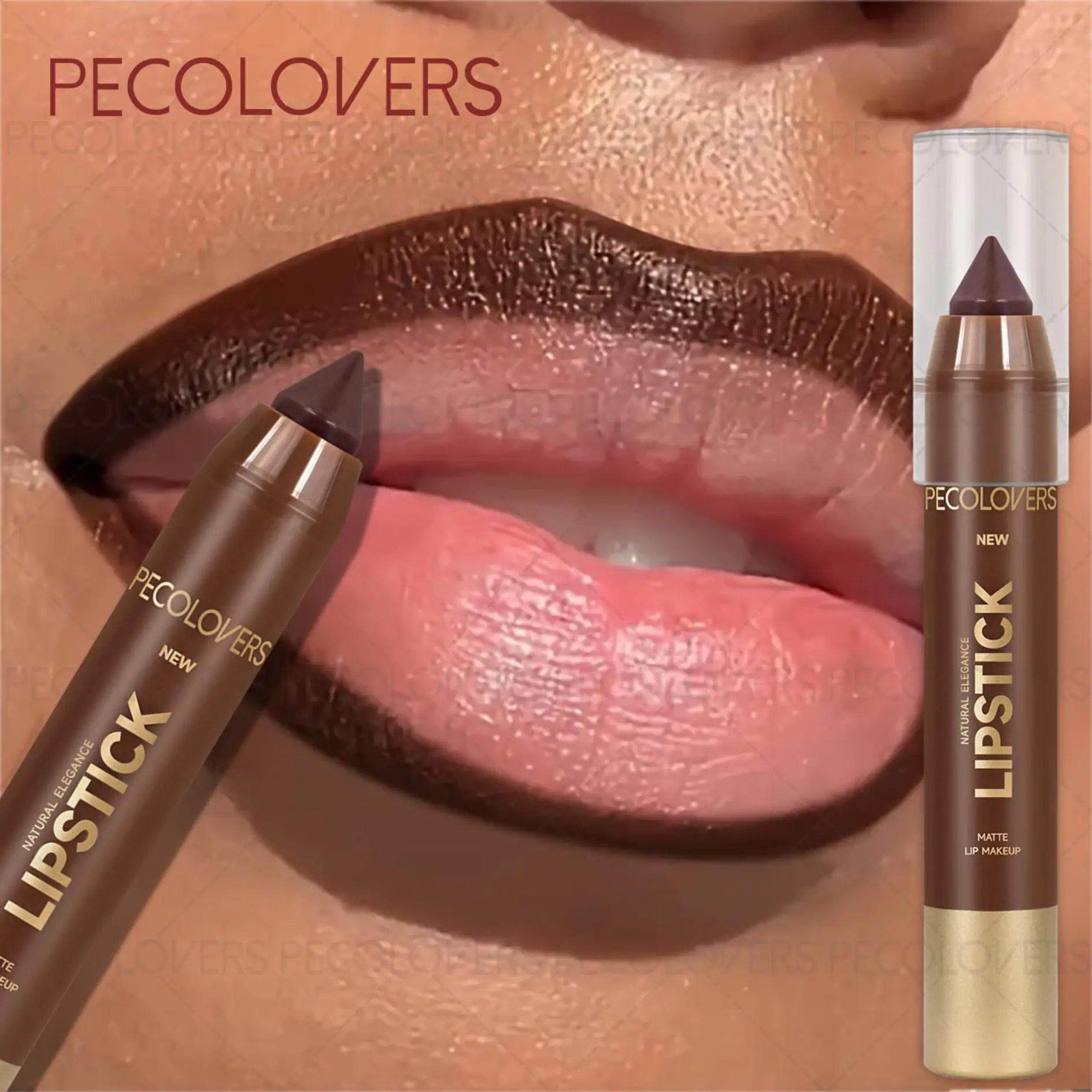 1 szt. Matowy konturówka do ust, długotrwała, gładka, łatwa w nakładaniu koloru, ołówek do ust, idealna do codziennego makijażu