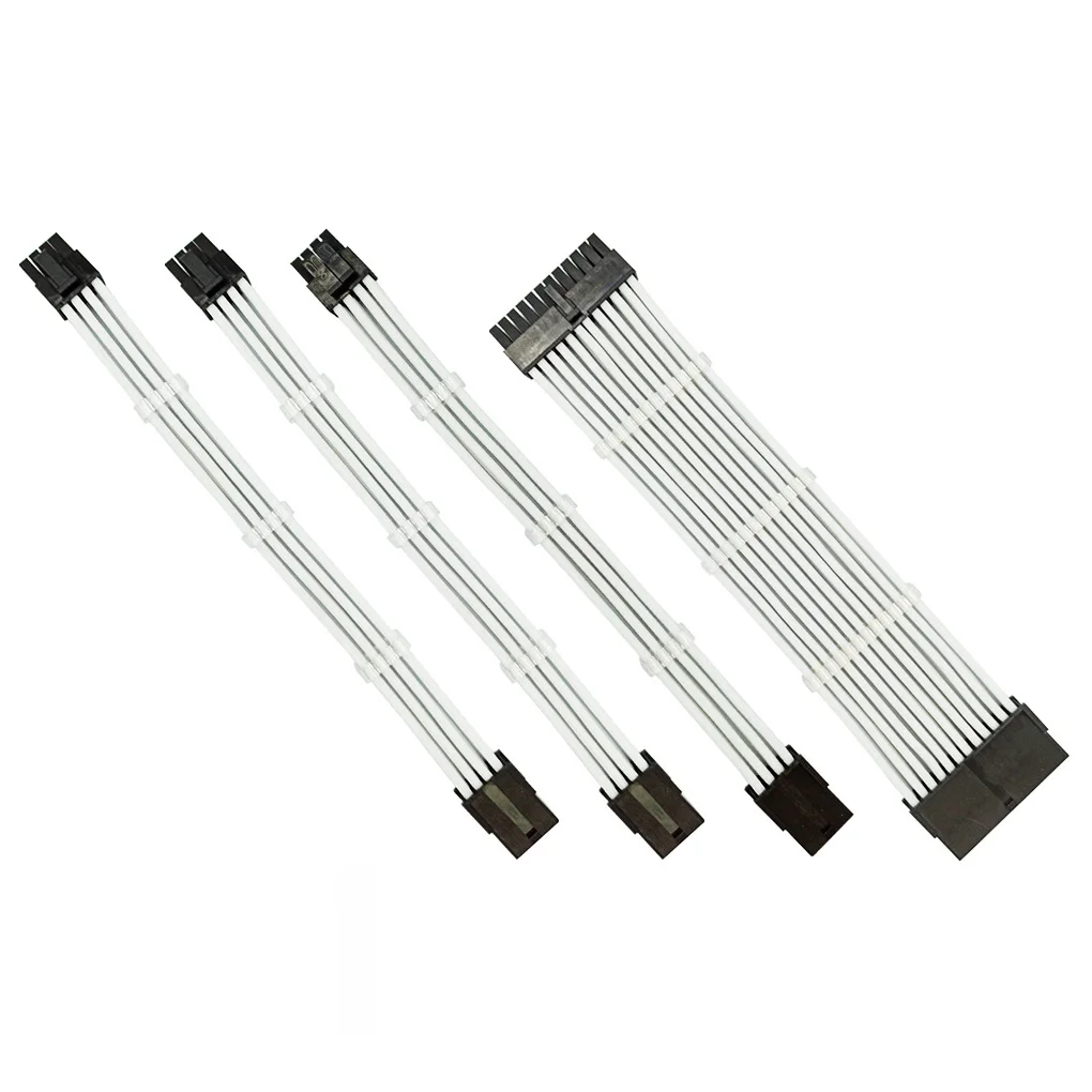 

Extension Power Cable Sleeved Connectors Power Safe Cord Set Adapter