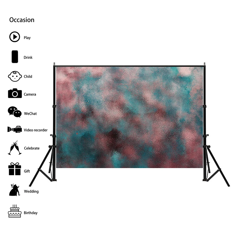 150X100CM Gradient Color Photography Backdrop Cloth Retro Canvas Foldable Background for Video Photo Chroma Key Backdrop Decor