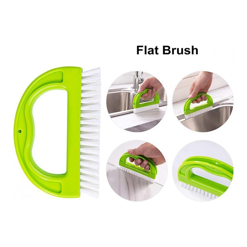 8 Pack Grout Cleaner Brush, Hand-Held Groove Space Cleaning Tools Tile Joint Scrub Brush, Household Cleaning Brushes