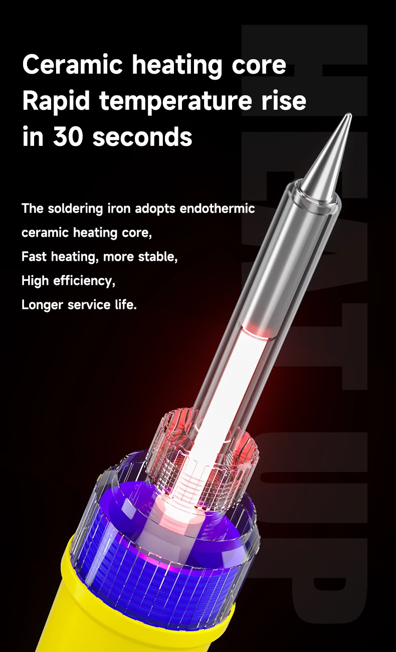 Mechanic 90W Digital display adjustable temperature soldering iron Rapid heating for laptop Electronic Appliance repair tools