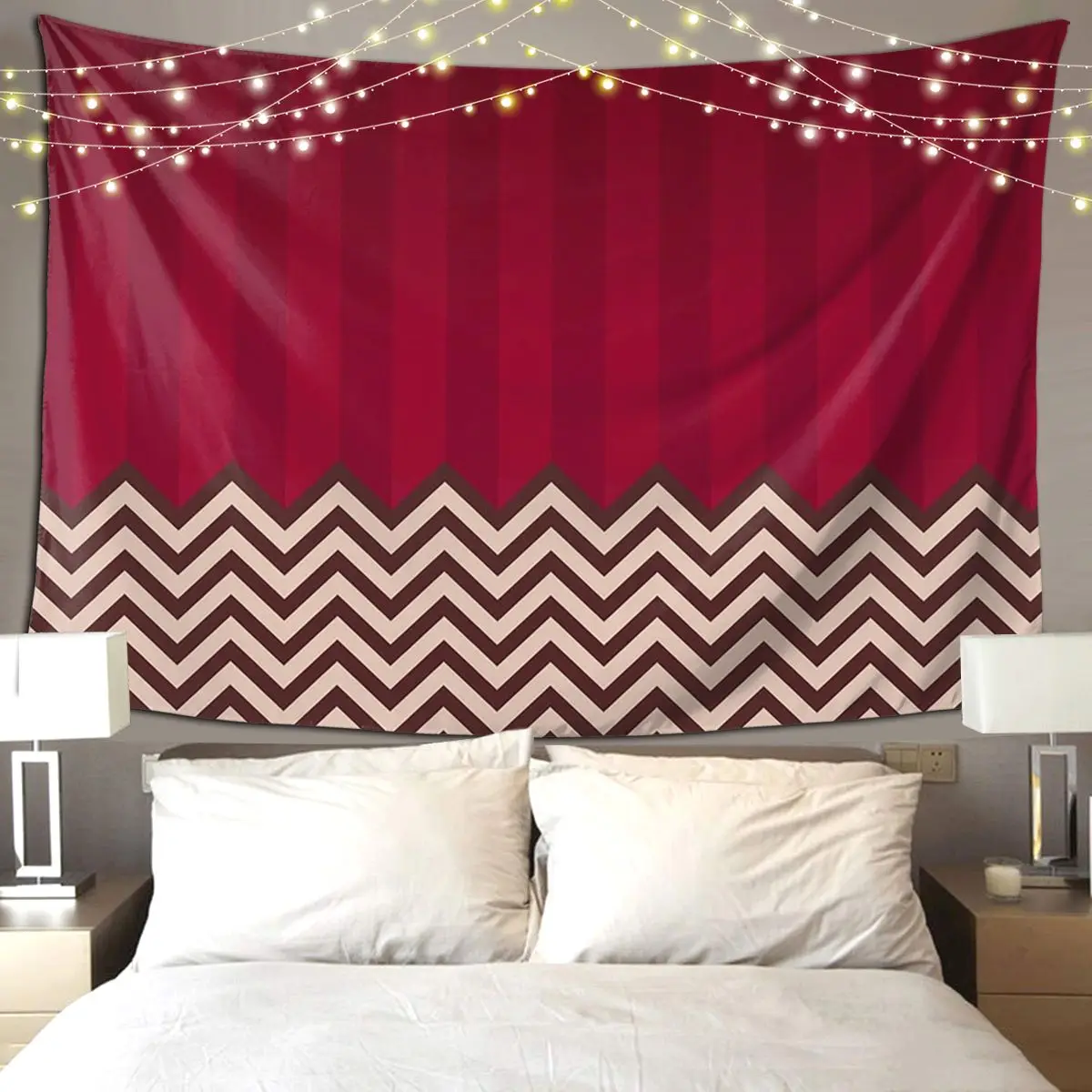 

Twin Peaks Red Room Tapestry Hippie Wall Hanging Aesthetic Home Decor Tapestries for Living Room Bedroom Dorm Room