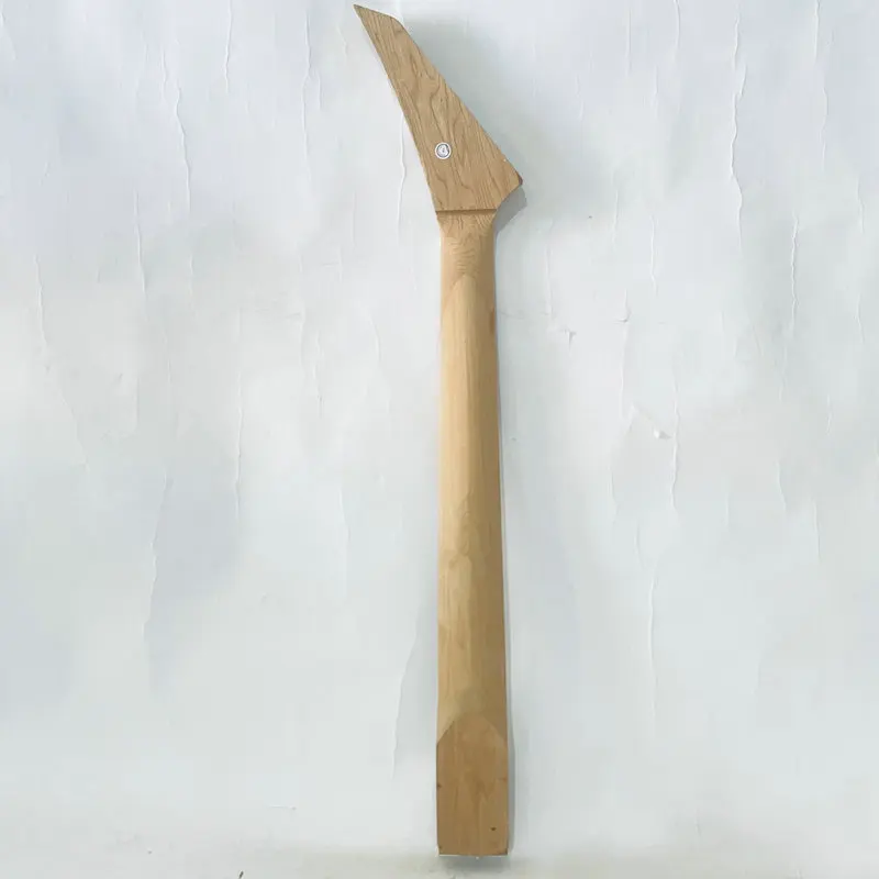EN089 Unfinished Jackson Electric Guitar Neck No Frets No Paints Maple+Maple 24 Frets DIY Replace Parts with Damages