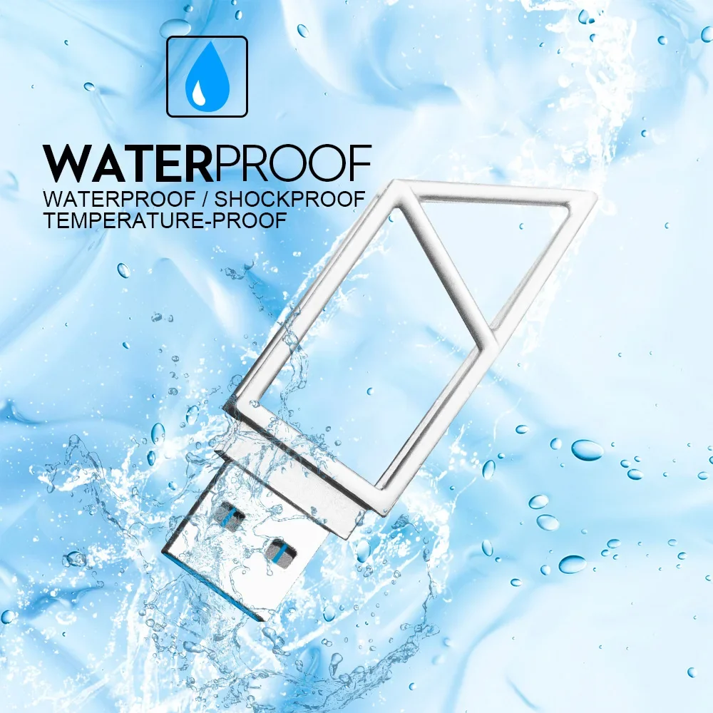 Mini Metal USB 3.0 Waterproof Super Small iron window Flash Drive 128GB 64GB 32GB 16GB 8GB Pen Drive Memory Stick pendrive Gift