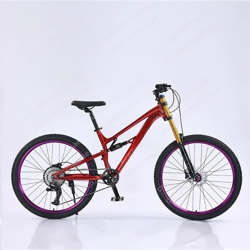 Downhill Mountain Bike 27.5 Aluminum Alloy Soft Tail Blueprint Variable Speed Shock Absorption Bicycle