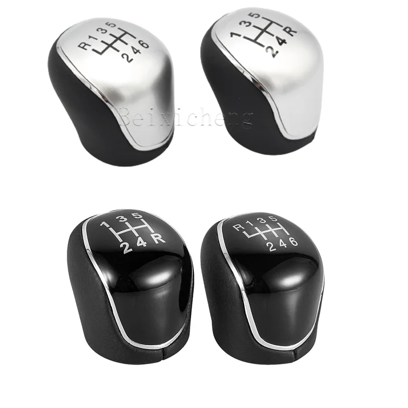 5 6 Speed Pu Leather Car Gear Shift knob Shifter Handball For Ford Mondeo 4 Mk4 Kuga Focus Mk2 Auto Accessories
