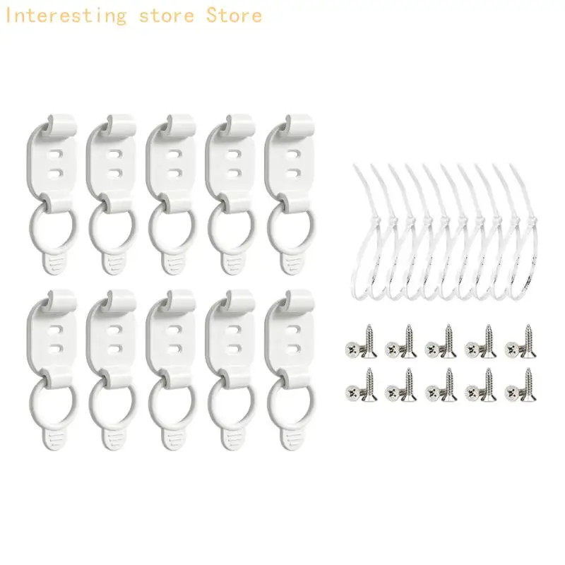 Cable Routing Holders with Stretch Band Retainer, Adhesive Cord Guide Set for Office Desk and Home Charging Areas 55KC