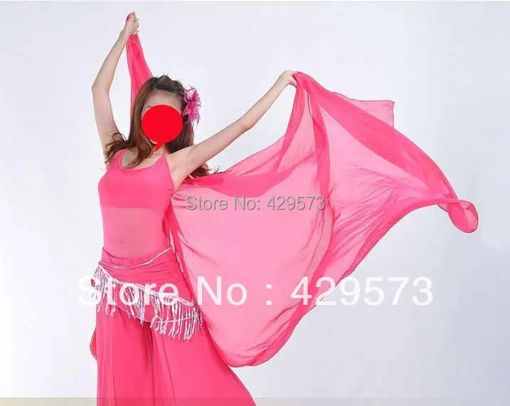 Retangular Chiffon Belly Dance Veil, frete grátis, Fashion